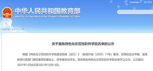 首批特色化示范性軟件學院名單公布 以用戶規模為導向，引領軟件研發新趨勢